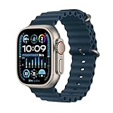 Apple Watch Ultra 2 GPS + Cellular, 49 mm Titangehäuse, Ocean Armband Blau