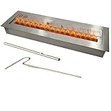 Branderr Brennkammer Bioethanol - 3 Liter, 5 Stunden Brennzeit, 45cm Großfeuer, Inklusive 5 keramische Holzscheite, Innen- und Außenanwendung, inkl. Feuerzeug