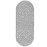 Circul Badewannenmatte 99 x 39 cm grau Steinoptik modern