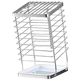 SECFOU Edelstahl 304 Schneidewerkzeug Ablage Schräg mit Wasserschale Küchenorganizer für Restaurant und Zuhause