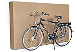 ratioform Robuste Transportbox für Fahrräder, doppelte Wellpappe, schnelle Montage und einfacher Transport (1350 x 220 x 750 mm)