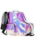 Fydelity Roller Skate Taschen für Frauen Mädchen Roller Skate Rucksack Roller Skate Zubehör Schlittschuhe Kinder Schlittschuh Tasche Rollerskate Tasche Schlittschuh Tasche Roller Skating Tasche