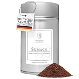 Boomers Gourmet - Sumach Gewürz, Sumac Früchte gemahlen, für die orientalische Küche nach Ottolenghi - Gewürzdose 11,5 cm - 100 g