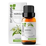Ätherisches Neroliöl - 100% reines, natürliches, therapeutisches Neroliöl - für Diffusor und Luftbefeuchter - Hautpflegeöl - entspannendes und beruhigendes Öl (10 ml)