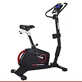 HAMMER Ergometer Cardio Motion BT, leises Fitnessfahrrad mit tiefem Einstieg und Comfort-Sattel, geeignet als Heimtrainer für Senioren, Bluetooth und App-Steuerung, Tablethalterung, 110 x 52 x 140 cm