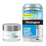 Neutrogena Hydro Boost Aqua Intensivpflege, feuchtigkeitsspendende Gesichtspflege mit Hyaluronsäure und Antioxidantien, Tagescreme mit Aufpolster-Effekt, Gesichtscreme für trockene Haut 50 ml