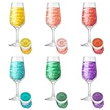 Essbarer Glitzer für Getränke 6 x 4g, Jelife Lebensmittel Glitzer Set Geschmacklos Glitzer Getränke für Cocktails, Likör, Sekt, Wein, Ostern Champagner, Kuchen