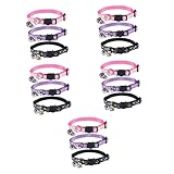 iplusmile 15 Stück Leuchtende Katzenhalsbänder Mädchen-Welpenhalsbänder Halsband Halsband Dekorative Outdoor-Dekoration Haustierhalsband Verstellbare