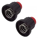 Terrassenheizungs-Zündschalter 2 Stück mit austauschbarer roter Kappe und Federmechanismus für Gasheizstrahler im Freien (A)