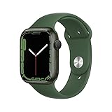 Apple Watch Series 7 (GPS, 45 mm) – Grünes Aluminiumgehäuse mit Clover Sportarmband (Generalüberholt)