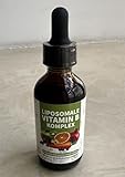 Mommachi Liposomale Vitamin B Komplex Tropfen, Hochdosiert Flüssiges mit alle 8 B-Vitamine (B1, B2, B3, B5, B6, B7, B9, B12), Vegan, Keine Zusatzstoffe, Aktive Vitamin B Formen, 60ml (1 Packung)