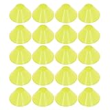 Zhangpu Fußball-Trainingsmarker, multifunktional, PE-Fußball-Trainingsscheiben, Kegel-Set für Kinder, Anfänger, Outdoor, Gelb, 20 Stück