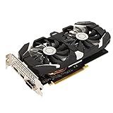 GTX 1060 Grafikkarte, Computergrafikkarte 6 GB GDDR5 192 Bit mit Zwei Lüftern 4K HDR Technologie 8008 MHz GTX1060 Gaming Grafikkarte mit HDMI DVI DP Anzeigeschnittstelle(6 GB)