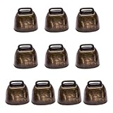 Mini-Kuhglocken | Weihnachtsglocken aus Metall, Kuh-Handwerk, Viehglocke, Antikglocke, Tier-Anti-Diebstahl-Zubehör für den Außenbereich, Bauernhof
