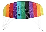 Schildkröt Dual Line Sport Kite, Zweileiner Lenkmatte, inkl. 25 kp Polyesterschnüre, 2x25m auf Winder mit Schlaufen, 3-6 Beaufort