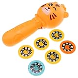 Parliky Taschenlampenprojektor für Lernspielzeug mit 48 Projektionsbildern Kunststoff Kreativer Diaprojektor zum Einschlafen