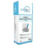 doitBau Nivelliermasse 5mm - 35mm – Selbstnivellierend| 25kg | Fußbodenheizung geeignet | Bodenausgleichsmasse für Teppich, PVC, Parkett, Bodenplatten, Fliesen & Granit | Hoch fließfähig