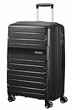 American Tourister Sunside Spinner 68 Erweiterbar, 3.7 KG, 72.5/83.5L, Schwarz (Black)