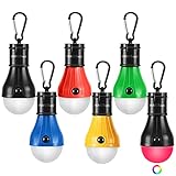 Campinglampe 5 LED+1 RGB, PEMOTech 7 RGB-Farben, 4 Beleuchtungsmodi Zeltlampe Camping Laterne, Tragbare Wasserdicht Camping Licht Notbeleuchtung, Notlicht Camping Zubehör für Camping, Angeln, Wandern