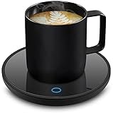 Elektrischer Kaffeewärmer Kaffetasse Warmhaltend - Smart Schreibtisch Tassenwärmer mit 2 Temperatureinstellungen Tassenwärmer Teewärmer Elektrischer Getränkewärmer für Kakao Milch
