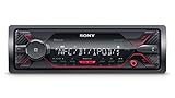 Sony DSX-A410BT MP3 Autoradio (Dual Bluetooth, NFC, USB, AUX Anschluss, Beleuchtung, 4 x 55 Watt, Freisprechen) rot