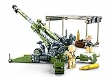 Sluban- Modell Bricks-M777 Howitzer 258 Stück, M38-B0890, Mehrfarbig