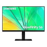 Samsung ViewFinity S6 S24D600EAU S60UD Series LED-Monitor 61 cm 24' 2560 x 1440 QHD @ 100 Hz IPS 350 cd/m² 1000:1 HDR10 5 ms HDMI DisplayPort Schwarz
