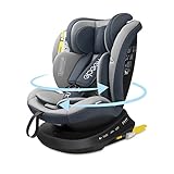 Reecle 360° Drehbar i-Size Kindersitz mit ISOFIX 40-150 cm...