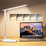 LED Schreibtischlampe Kinder LED Tischlampe,15-Modi Dimmbar Tischleuchte Tischlampen Desk Lamp,1000LM Leselampe Kinder Tageslichtlampe Schreibtisch Lampe Schreibtischlampen Tisch Lampe Table Lamp Weiß