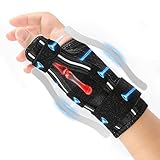 EASICUTI Daumenbandage Rechts und Links, Daumenschiene zur Unterstützung bei Schnellfinger, Sehnenentzündung, Arthritis, Verstauchungen, Schmerzlinderung, für Herren und Damen, Schwarz/Weiß