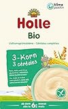Holle Bio Babybrei 3-Korn aus Reis, Mais und Hirse, 250 g