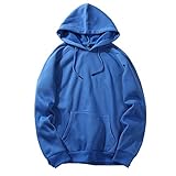 Meggsnle Hoodie Pullover Herren Basic Kapuzenpullover Sweatshirt mit Kapuze Hip Long Bluse Loose Kapuzenpullover Casual Sleeve Top Street Hipster Hoodie Streetwear Y2k Clothes