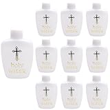 XUEYEGONGJI 10pcs Heilige Wasserflasche katholisch mit genähten Deckel 60 ml Plastik