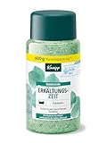 Kneipp Badekristalle Erkältungszeit - Badesalz Vorratspackung - mit naturreinem Tiefensalz der Saline Luisenhall & natürlichen ätherischen Ölen aus Eukalyptus & Minze - aromakologische Wirkung - 600g