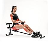 Kendox RowShaper - Rudergerät für Zuhause - klappbar - Fitnessgerät für Cardio & Krafttraining - LCD Display für das Heimtraining - bis zu 120 kg belastbar - inkl. Trainingsplan - Ganzkörpertraining