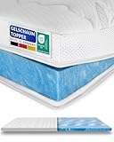 8 cm hoch - Premium Plus Gelschaum-Topper 100 x 200 cm mit...