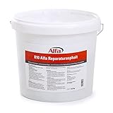 25 kg Alfa Reparaturasphalt Profi-Qualität Kaltasphalt Körnung 0 bis 5 mm zur Ausbesserung von Schlaglöchern im wiederverschließbaren Eimer, Reparatur Asphalt