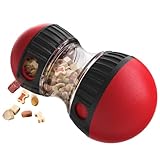 Somifa Dog Toy - Intelligent Food Ball for Dogs of and Ages - Gastrointestinal Care - Slow Feeding - Bring Interactive Fun! (Rot)