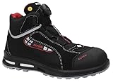 ELTEN Sicherheitsschuhe Sander XXT Pro BOA ESD S3S, Damen und Herren, Textil, Kunststoffkappe (Leichter als Stahlkappe), leicht, sportlich 43, Schwarz-Rot