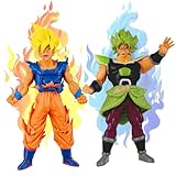 2 Stück Goku Figur - Dragon Ball Super Actionfiguren, 17 cm, Mehrfarbig, perfekt für Kinder Geburtstag Geschenk, Desktop Dekoration