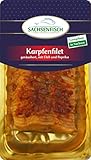 Karpfenfilet frisch geräuchert | Räucherfisch Feinkost Fisch in Paprika Chili Marinade | Karpfen frisch aus dem Räucherofen | Deutsches Fisch Filet Fertiggerichte handfilitiert (Karpfen mariniert)