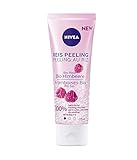 NIVEA Reis Peeling Bio Himbeere (75 ml), natürliche Gesichtsreinigung mit milder Peeling-Intensität, Peeling für das Gesicht ohne Mikroplastik