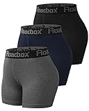 Roadbox Kurze Leggings Blickdicht Unterhosen Elastisch Sporthose Shorts Hotpants, Bauchkontrolle mit Taschen für Cycling Gym Fitness