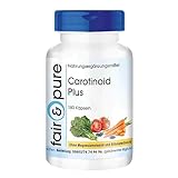 Fair & Pure® - Carotinoid Komplex mit Beta-Carotin - Lutein - Lycopin u.a - vegan - ohne Magnesiumstearat - 180 Carotinoid-Kapseln