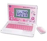 VTech Glamour Girl XL Laptop E/R – Lerncomputer mit 240 Lernspielen zum Lernen von Fremdsprachen, Mathematik, Wissenschaften u. v. m. – Für Kinder von 7-9 Jahren