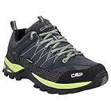 CMP Herren Rigel Low Shoes WP Trekking-Schuhe, Anthrazit-Limettengrün (Antracite-Limegreen), 43 EU