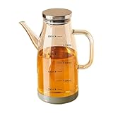 Ölbehälter für die Küche, Öl-Injektionsflasche, Glaskrug, Essig, Sojasauce, nachfüllbar, mit Anti-Körper-Schnabel, für die Küche, für Salat