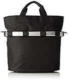 KlickFix Unisex-Adult Farradtaske Bikebasket Oval Sort Fahrradkorb, Schwarz, 34 x 31 17.5 cm EU