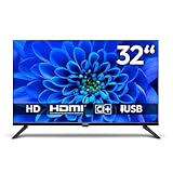 MEDION 80 cm (32 Zoll) HD Fernseher (Triple Tuner Receiver DVB-T2 DVB-C DVB-S2, 2 x HDMI, USB, Mediaplayer, VESA, CI+, MD 832000)