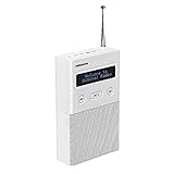 MEDION P65715 DAB+ Steckdosenradio mit Bluetooth, 20 Watt, 30 Senderspeicher, DAB+/PLL UKW, Schlummer/Snooze, weiß